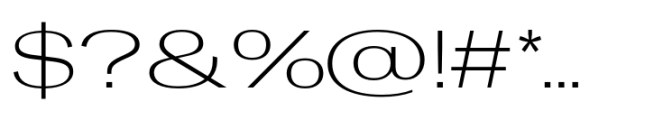 Rules Gothic Expanded Light Font OTHER CHARS