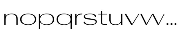Rules Gothic Expanded Light Font LOWERCASE