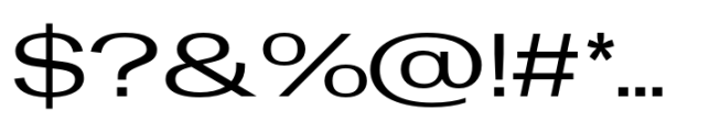 Rules Gothic Expanded Medium Font OTHER CHARS