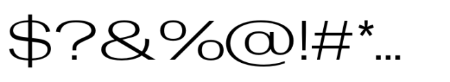 Rules Gothic Expanded Regular Font OTHER CHARS