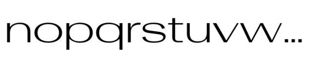 Rules Gothic Expanded Regular Font LOWERCASE
