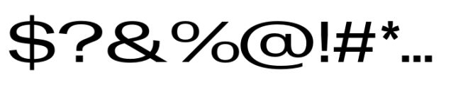 Rules Gothic Expanded Semibold Font OTHER CHARS