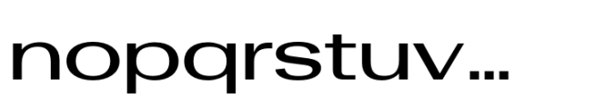 Rules Gothic Expanded Semibold Font LOWERCASE