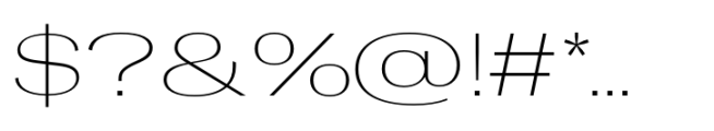 Rules Gothic Expanded Thin Font OTHER CHARS