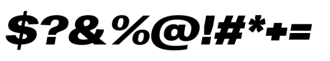 Rules Gothic Extended Black Italic Font OTHER CHARS
