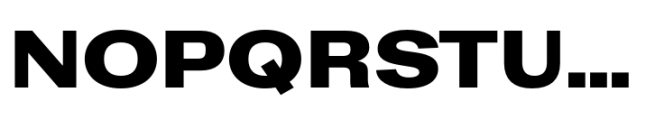 Rules Gothic Extended Black Font UPPERCASE