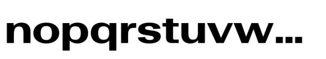 Rules Gothic Extended Extra Bold Font LOWERCASE