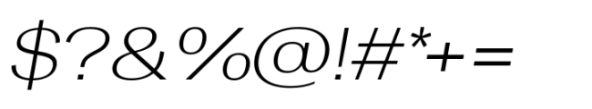 Rules Gothic Extended Light Italic Font OTHER CHARS