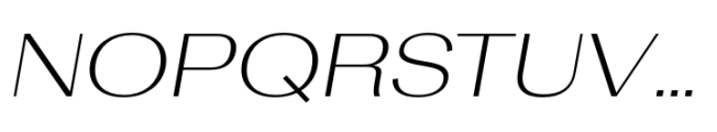 Rules Gothic Extended Light Italic Font UPPERCASE