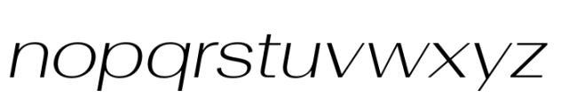 Rules Gothic Extended Light Italic Font LOWERCASE