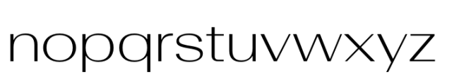 Rules Gothic Extended Light Font LOWERCASE
