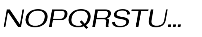 Rules Gothic Extended Medium Italic Font UPPERCASE