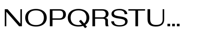 Rules Gothic Extended Medium Font UPPERCASE