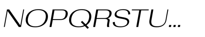 Rules Gothic Extended Regular Italic Font UPPERCASE