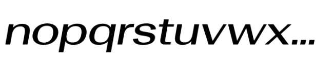 Rules Gothic Extended Semibold Italic Font LOWERCASE