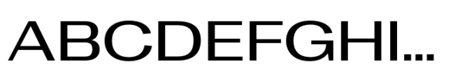 Rules Gothic Extended Semibold Font UPPERCASE