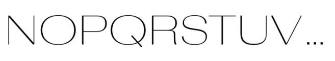 Rules Gothic Extended Thin Font UPPERCASE