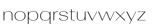Rules Gothic Extended Thin Font LOWERCASE