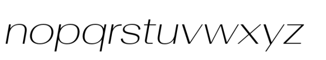 Rules Gothic Extended Ultra Light Italic Font LOWERCASE