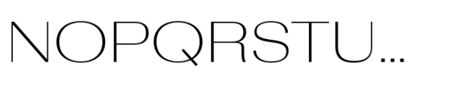 Rules Gothic Extended Ultra Light Font UPPERCASE