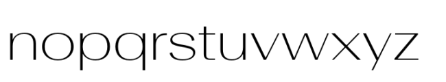 Rules Gothic Extended Ultra Light Font LOWERCASE
