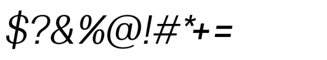 Rules Gothic Regular Italic Font OTHER CHARS