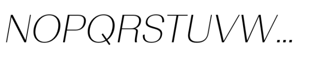 Rules Gothic Ultra Light Italic Font UPPERCASE