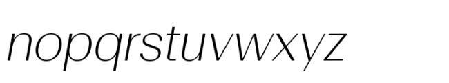 Rules Gothic Ultra Light Italic Font LOWERCASE
