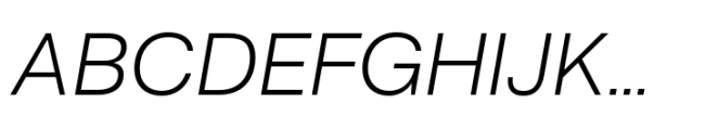 Rules Light Italic Font