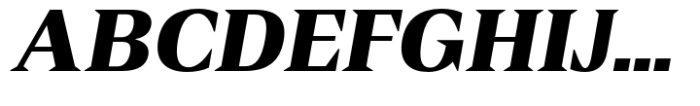 Rules Serif Black Italic Font UPPERCASE