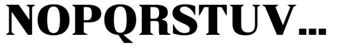 Rules Serif Black Font UPPERCASE