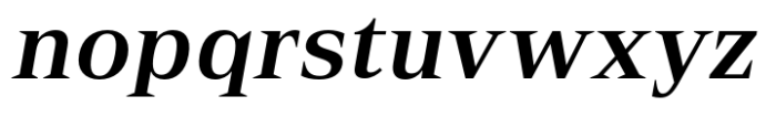 Rules Serif Bold Italic Font LOWERCASE