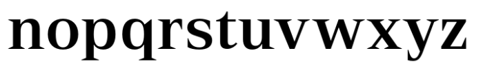 Rules Serif Bold Font LOWERCASE