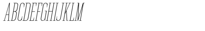 Rules Serif Cmp Thin Italic Font UPPERCASE