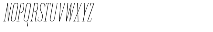 Rules Serif Cmp Thin Italic Font UPPERCASE