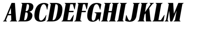 Rules Serif Cnd Black Italic Font UPPERCASE
