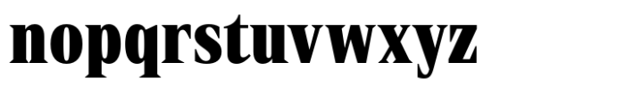 Rules Serif Cnd Black Font LOWERCASE