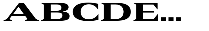 Rules Serif Exp Black Font UPPERCASE