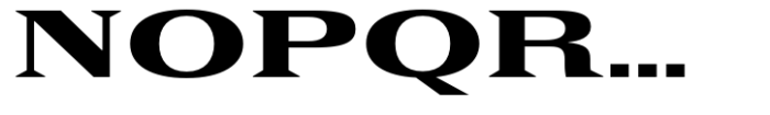 Rules Serif Exp Black Font UPPERCASE