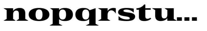 Rules Serif Exp Black Font LOWERCASE