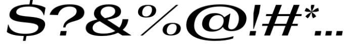 Rules Serif Exp Bold Italic Font OTHER CHARS