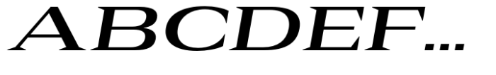 Rules Serif Exp Bold Italic Font UPPERCASE