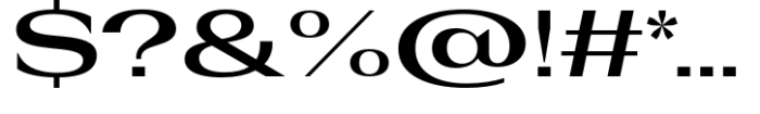Rules Serif Exp Bold Font OTHER CHARS