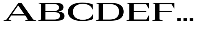 Rules Serif Exp Bold Font UPPERCASE