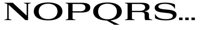 Rules Serif Exp Bold Font UPPERCASE