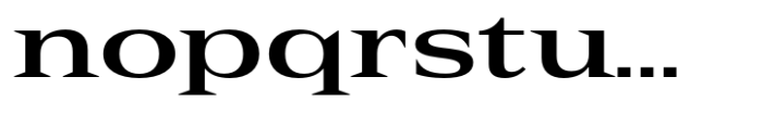 Rules Serif Exp Bold Font LOWERCASE