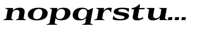 Rules Serif Exp Extra Bold Italic Font LOWERCASE
