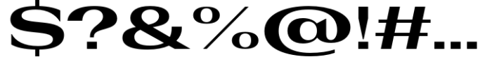 Rules Serif Exp Extra Bold Font OTHER CHARS