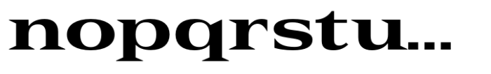 Rules Serif Exp Extra Bold Font LOWERCASE