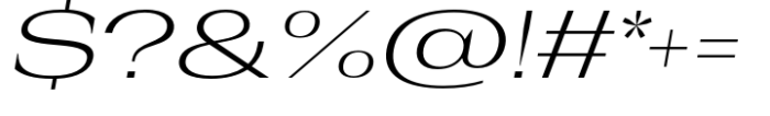 Rules Serif Exp Light Italic Font OTHER CHARS